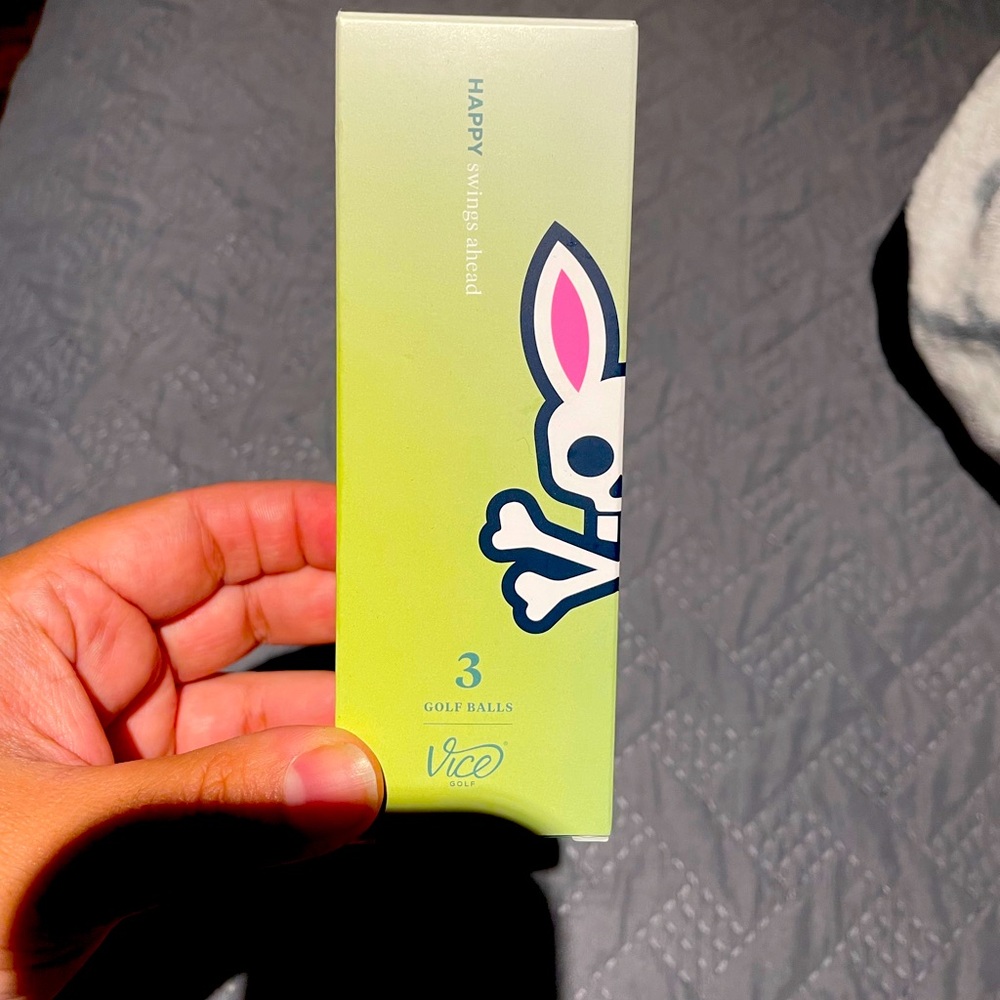 Psycho Bunny golf ball pack